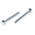 Zinc plated & clear Passivated Steel Hex, Hex Bolt, M5 x 30mm