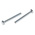 Zinc plated & clear Passivated Steel Hex, Hex Bolt, M6 x 50mm