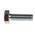 Zinc plated & clear Passivated Steel Hex, Hex Bolt, M8 x 25mm