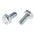 Clear Passivated, Zinc Steel Hex, Hex Bolt, M10 x 20mm