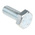 Clear Passivated, Zinc Steel Hex, Hex Bolt, M10 x 25mm