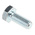 Clear Passivated, Zinc Steel Hex, Hex Bolt, M10 x 25mm