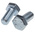 Clear Passivated, Zinc Steel Hex, Hex Bolt, M12 x 25mm