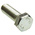 Clear Passivated, Zinc Steel Hex, Hex Bolt, M12 x 40mm