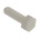 Plain Ceramic Hex, Hex Bolt, M3 x 10mm