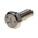 Plain Stainless Steel Hex, Hex Bolt, M4 x 10mm