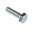 Bright Zinc Plated Bright Zinc Plated Steel, Hex Bolt, M10 x 35mm