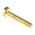 Plain Brass Hex, Hex Bolt, M6 x 30mm