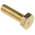 Plain Brass, Hex Bolt, M8 x 25mm