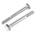 Plain Stainless Steel, Hex Bolt, M10 x 80mm