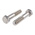 Plain Stainless Steel, Hex Bolt, M16 x 75mm