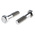 Plain Stainless Steel, Hex Bolt, M20 x 80mm