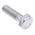 Plain Stainless Steel, Hex Bolt, M10 x 35mm