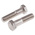 Plain Stainless Steel, Hex Bolt, M16 x 65mm