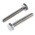 Plain Stainless Steel Hex, Hex Bolt, M6 x 35mm