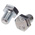 Zinc Plated Steel Hex, Hex Bolt, M12 x 16mm