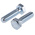 Bright Zinc Plated Steel, Hex Bolt, M14 x 50mm