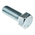 Bright Zinc Plated Steel, Hex Bolt, M16 x 45mm