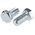 Clear Passivated, Zinc Steel Hex, Hex Bolt, M20 x 40mm