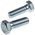 Clear Passivated, Zinc Steel, Hex Bolt, M20 x 65mm