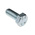 Bright Zinc Plated Zinc Plated Steel, Hex Bolt, M8 x 20mm