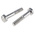 Plain Stainless Steel, Hex Bolt, M10 x 55mm