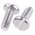 RS PRO Slot Pan A2 304 Stainless Steel Machine Screws DIN 85, M2.5x6mm