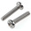 RS PRO Pozidriv Pan A2 304 Stainless Steel Machine Screws DIN 7985, M2.5x12mm