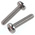 RS PRO Pozidriv Pan A2 304 Stainless Steel Machine Screws DIN 7985, M3x12mm