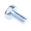 RS PRO Pozidriv Pan Steel Machine Screws DIN 7985Z, M5x10mm
