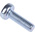 RS PRO Pozidriv Pan Steel Machine Screws DIN 7985, M3x10mm
