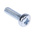 RS PRO Pozidriv Pan Steel Machine Screws DIN 7985, M3x10mm