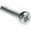 RS PRO Pozidriv Pan Steel Machine Screws DIN 7985, M3x16mm