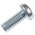 RS PRO Slot Pan Steel Machine Screws DIN 85, M4x10mm