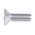 RS PRO Pozidriv Countersunk A4 316 Stainless Steel Machine Screws DIN 965, M4x12mm