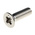 RS PRO Pozidriv Countersunk A4 316 Stainless Steel Machine Screws DIN 965, M6x20mm