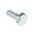 Bright Zinc Plated Zinc Plated Steel, Hex Bolt, M10 x 25mm