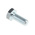 Bright Zinc Plated Zinc Plated Steel, Hex Bolt, M10 x 25mm
