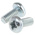 RS PRO Pozidriv Pan Steel Machine Screws No 8x3/8in