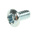 RS PRO Pozidriv Pan Steel Machine Screws ANSI B 18.6.3 No 6x1/4in
