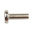 RS PRO Slot Pan Brass Machine Screws DIN 85, M4x12mm