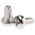 RS PRO Cross Pan Brass Machine Screws DIN 7985, M3x6mm