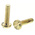 RS PRO Slot Pan Brass Machine Screws DIN 85, M3x12mm