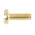 RS PRO Slot Pan Brass Machine Screws DIN 85, M4x12mm