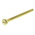 RS PRO Slot Pan Brass Machine Screws DIN 85, M4x50mm