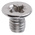 RS PRO Pozidriv Countersunk A2 304 Stainless Steel Machine Screws DIN 965, M4x6mm