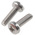 RS PRO Pozidriv Pan Steel Machine Screws DIN 7985Z, M2.5x8mm