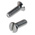 RS PRO Slot Countersunk A2 304 Stainless Steel Machine Screws DIN 963, M2x6mm