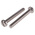 RS PRO Slot Pan A2 304 Stainless Steel Machine Screws DIN 85, M6x50mm