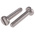 RS PRO Slot Pan A2 304 Stainless Steel Machine Screw DIN 85, M8x40mm